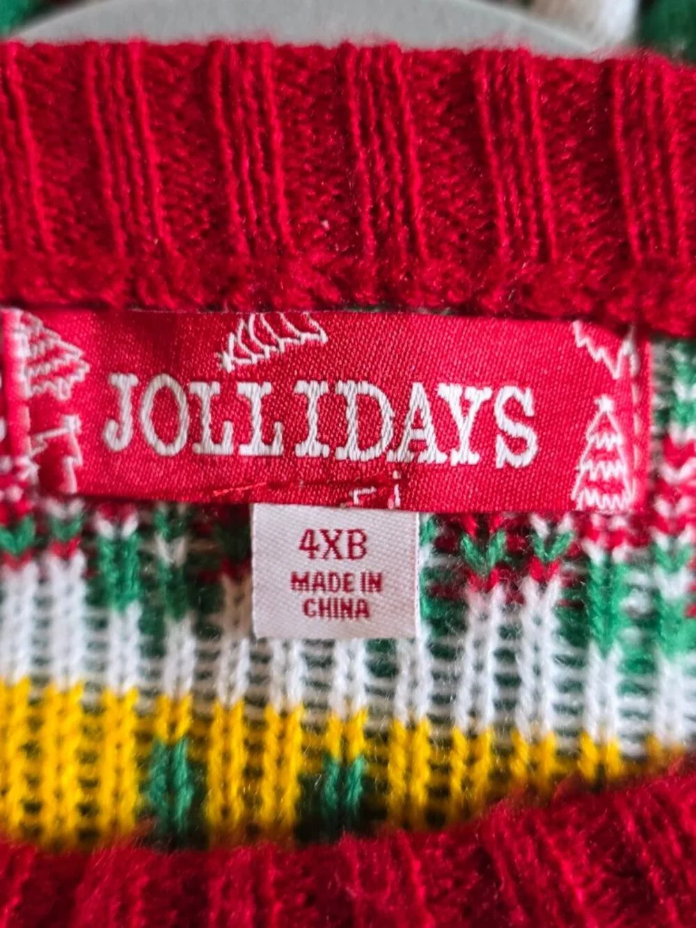 Football Santa Ugly Christmas Sweater 4XB Big Tall Holiday Party Knit Pullover